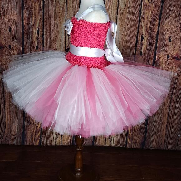 BLACK FRIDAY SALE - Girl's Tutu Dress And Hair Clip Set Size 6 - 8/9 NWT - Picture 2 of 12
